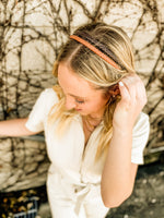 Pleather Braided Structured Headband • 4 Colors