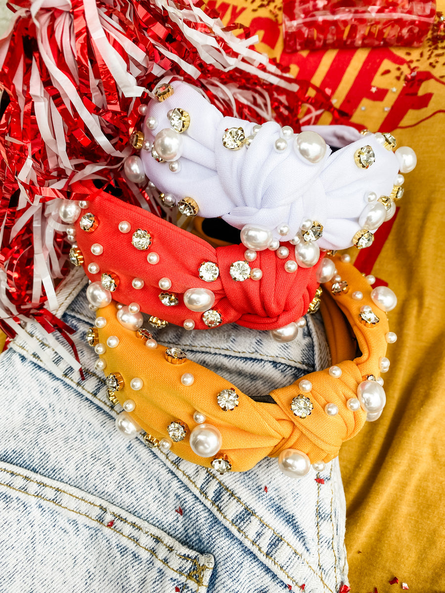 The MVP Headband • 3 Colors Ruby Red Threads