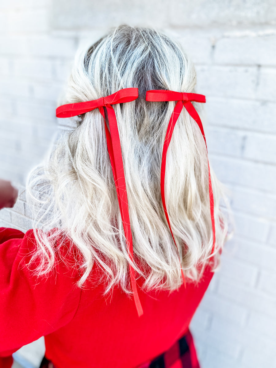 Perfect Petite Bow Ribbon • 3 Colors hi Ruby Red Threads