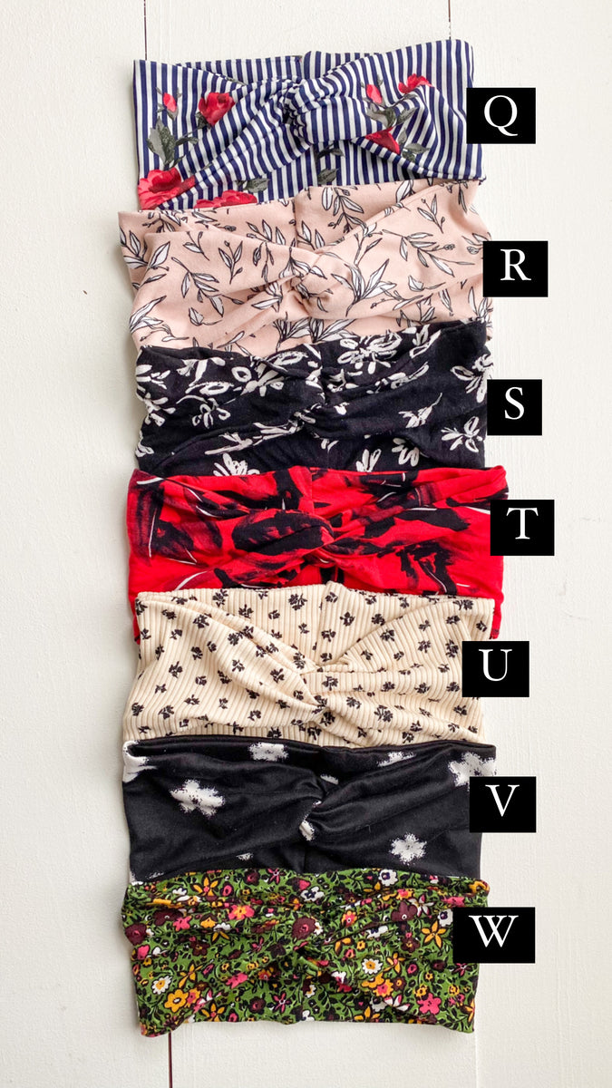 Turband Sale Florals Ruby Red Threads