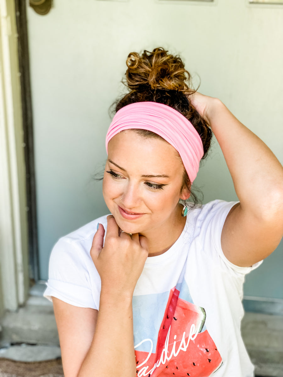 Bubblegum Headband Ruby Red Threads