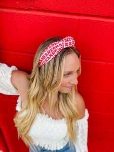 NEBRASKA Structured Headband • Red