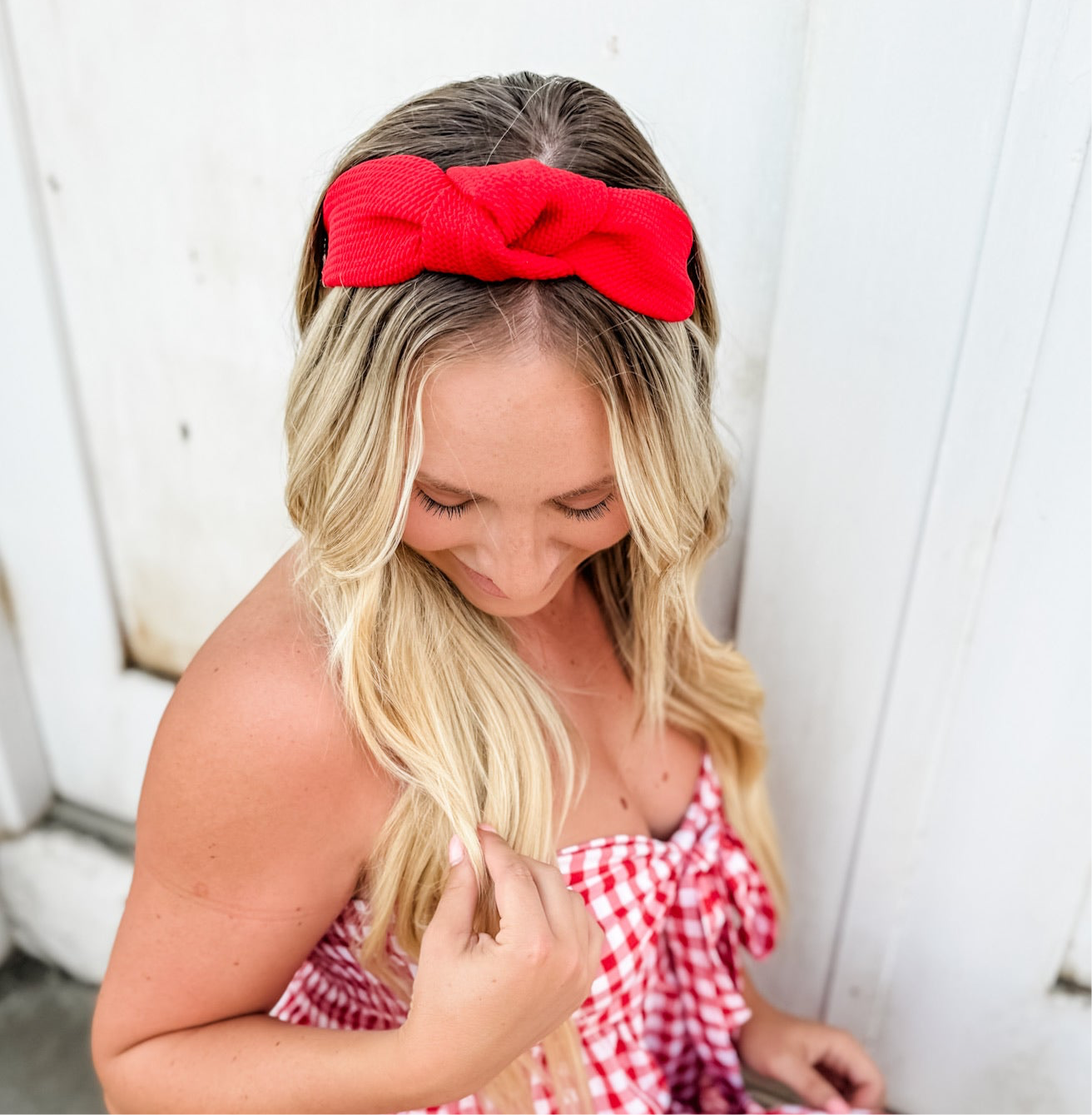 Scarlet Red Structured Headband