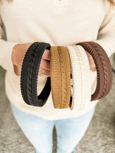 Sweater Weather Structured Headband • 4 Colors