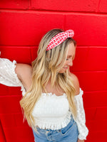 NEBRASKA Structured Headband • Red