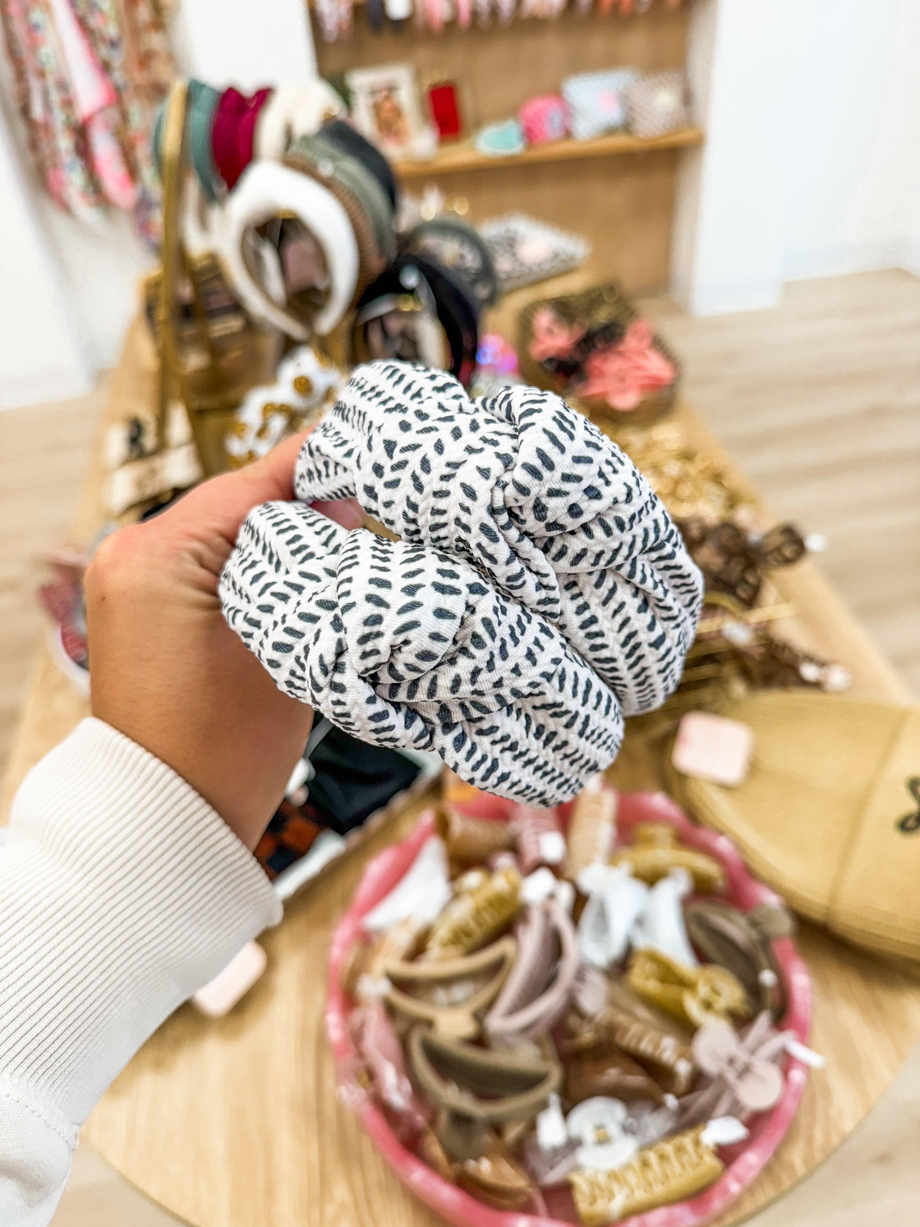 Etched In Time Structured Headband