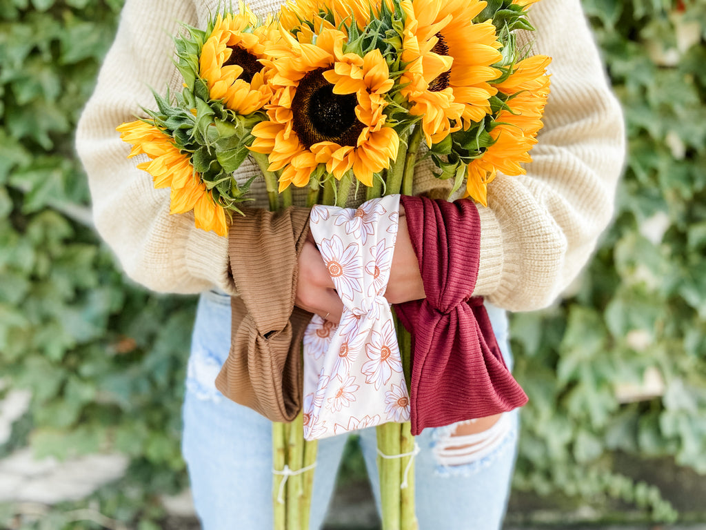 Autumn Sunflowers Turband