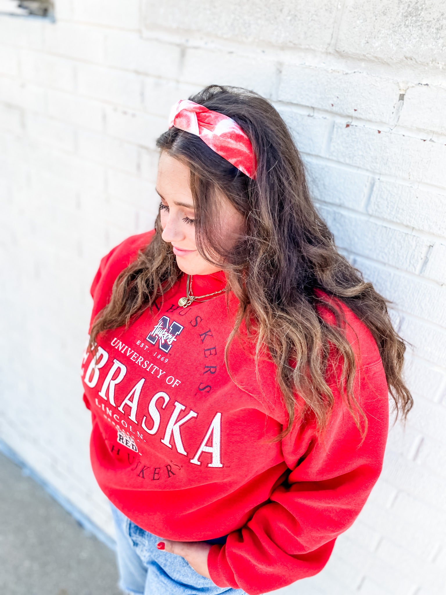 Scarlet Tie Dye Structured Headband