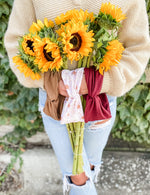 Autumn Sunflowers Turband