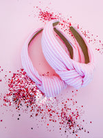 Baby Pink Ribcord Structured Headband