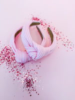 Baby Pink Ribcord Structured Headband