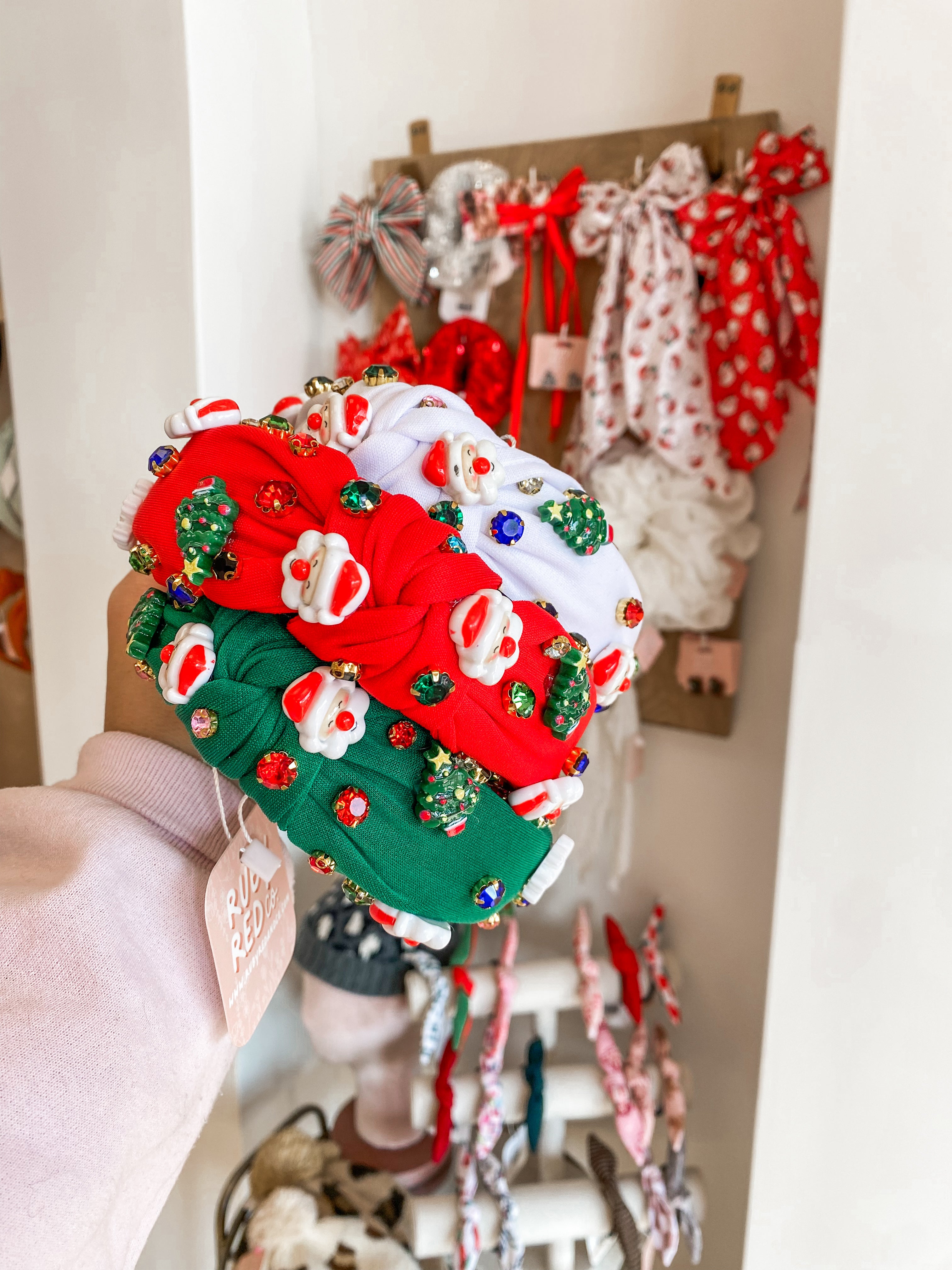 Queen of Christmas Structured Headband • 3 Colors