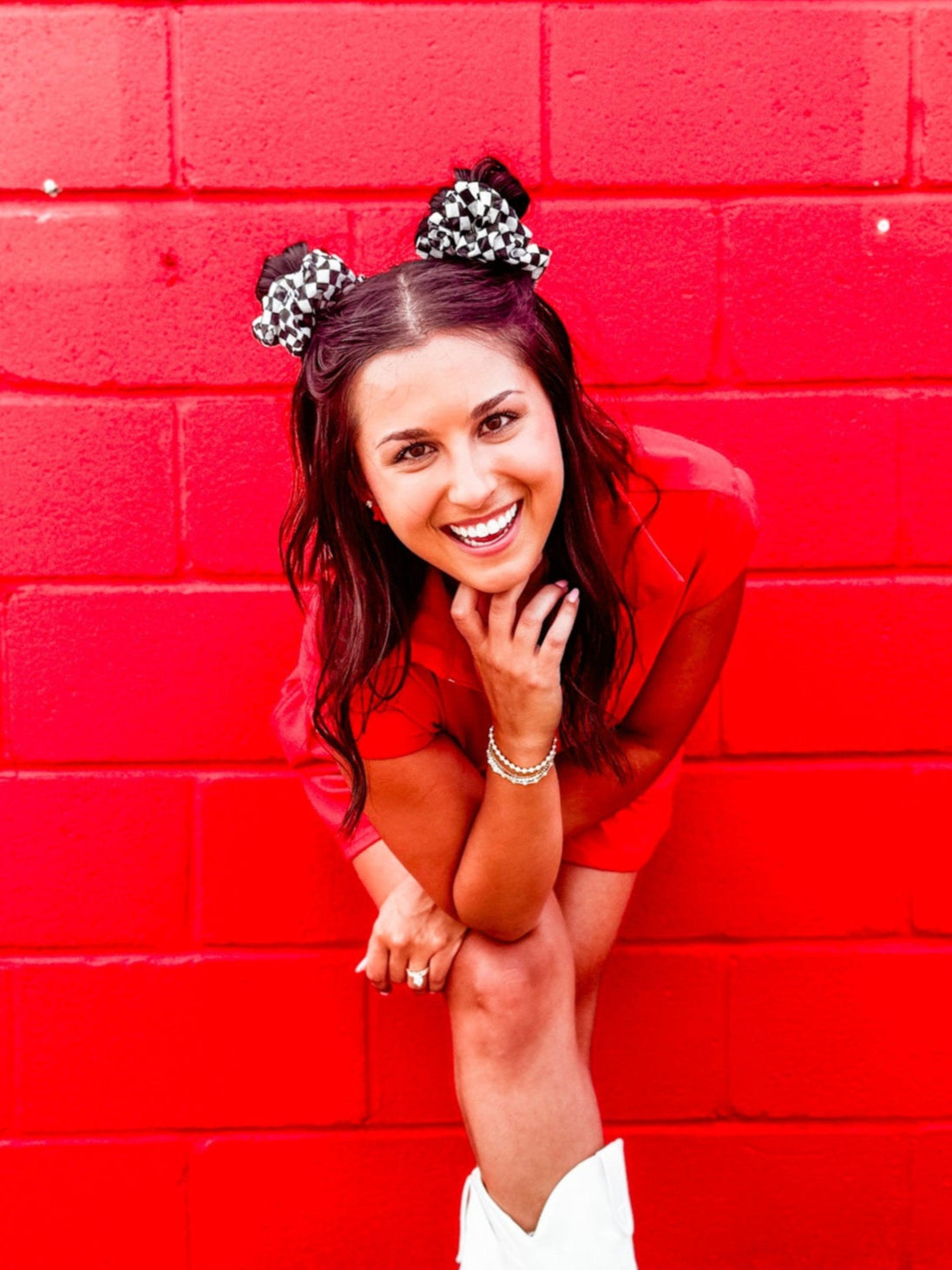 Checkered Scrunchie