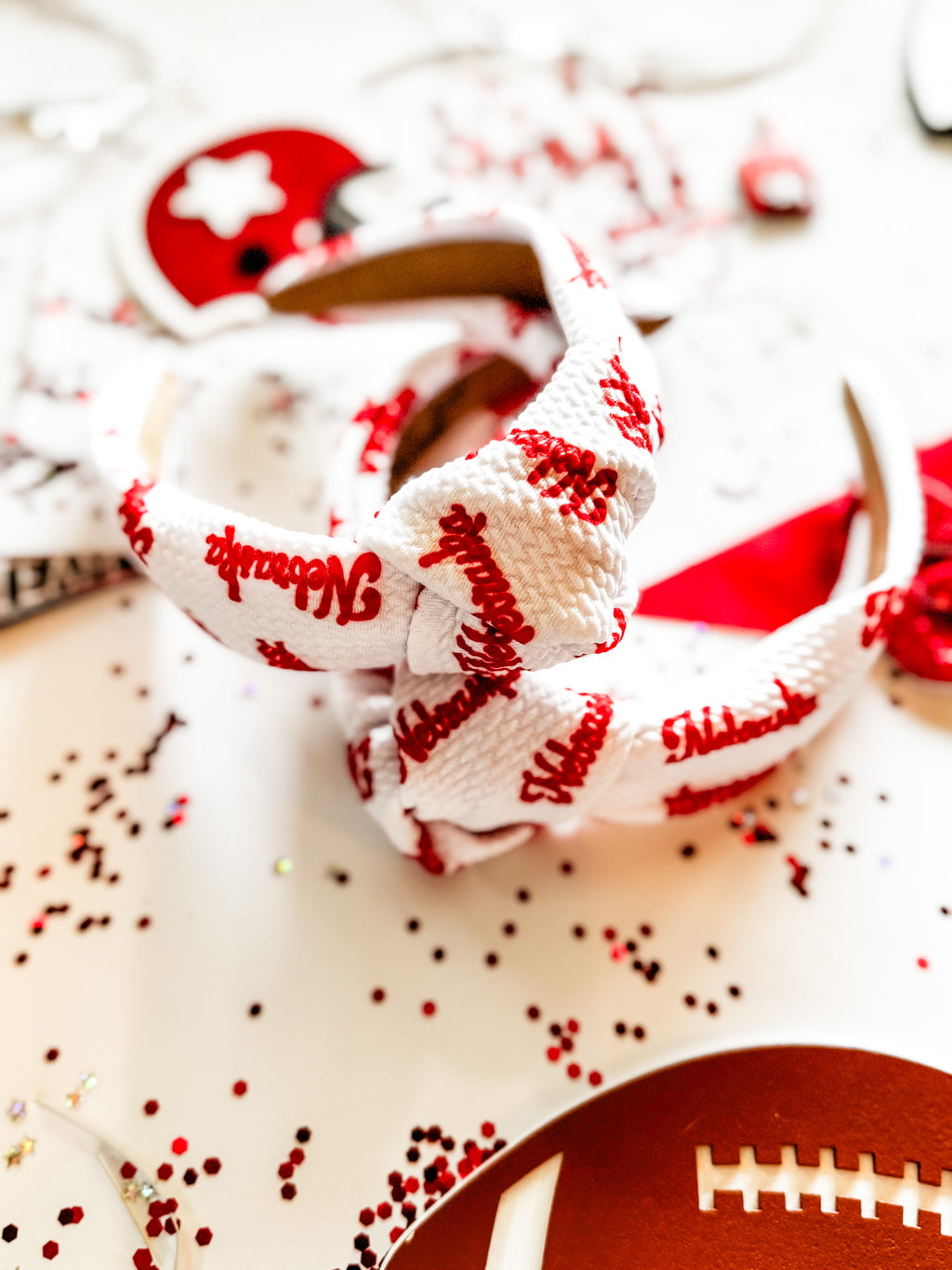 Nebraska Script Structured Headband