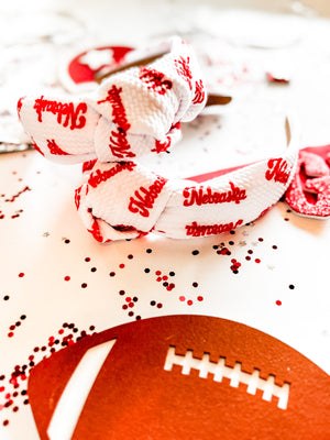 Nebraska Script Structured Headband