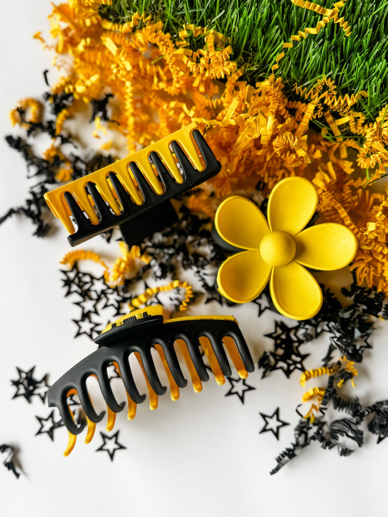 Black/Gold Two-Toned Claw Clip • 3 Styles