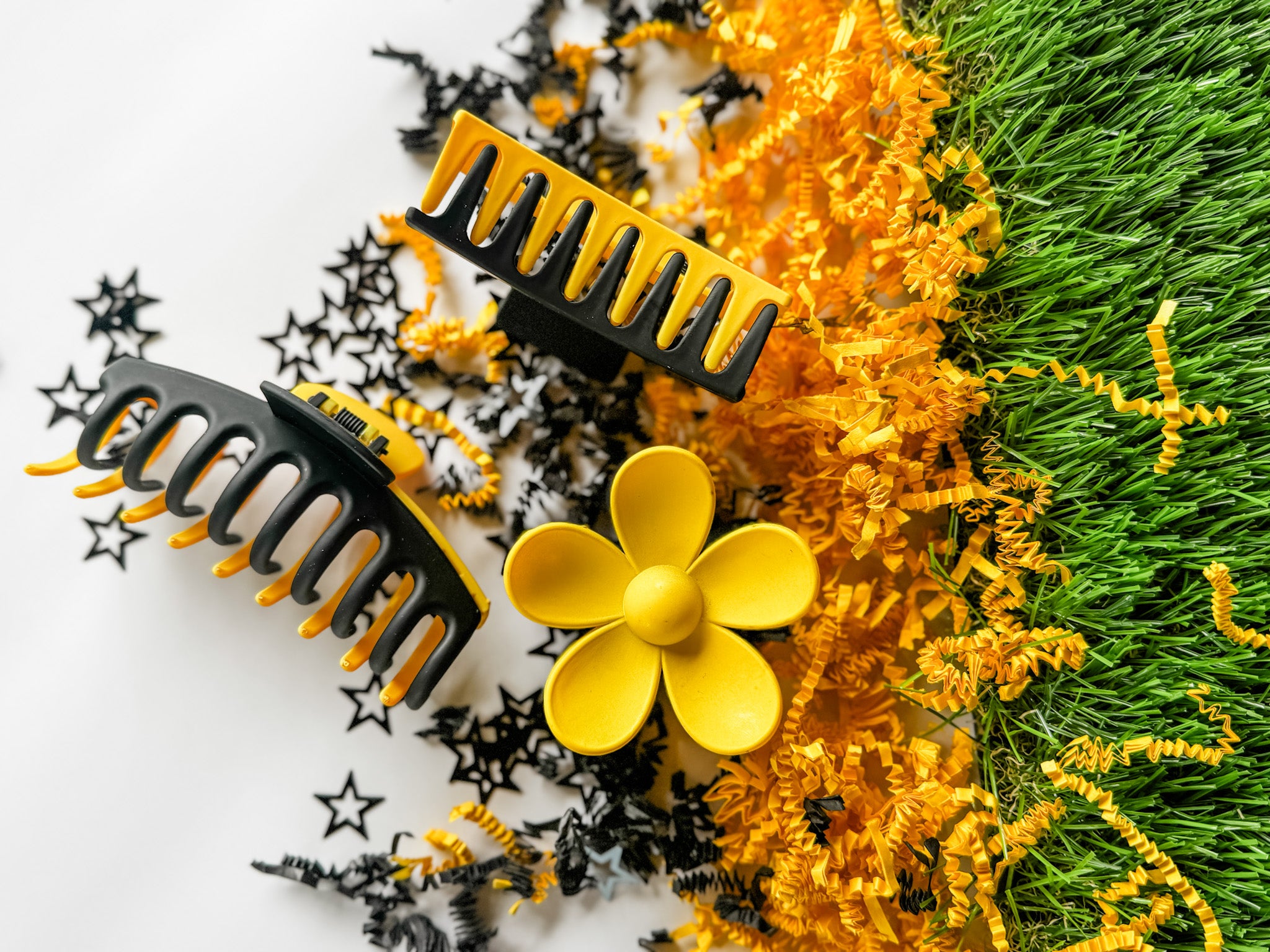 Black/Gold Two-Toned Claw Clip • 3 Styles