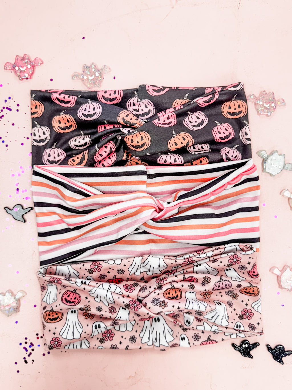 Pink Halloween Turband Headband • 3 Prints