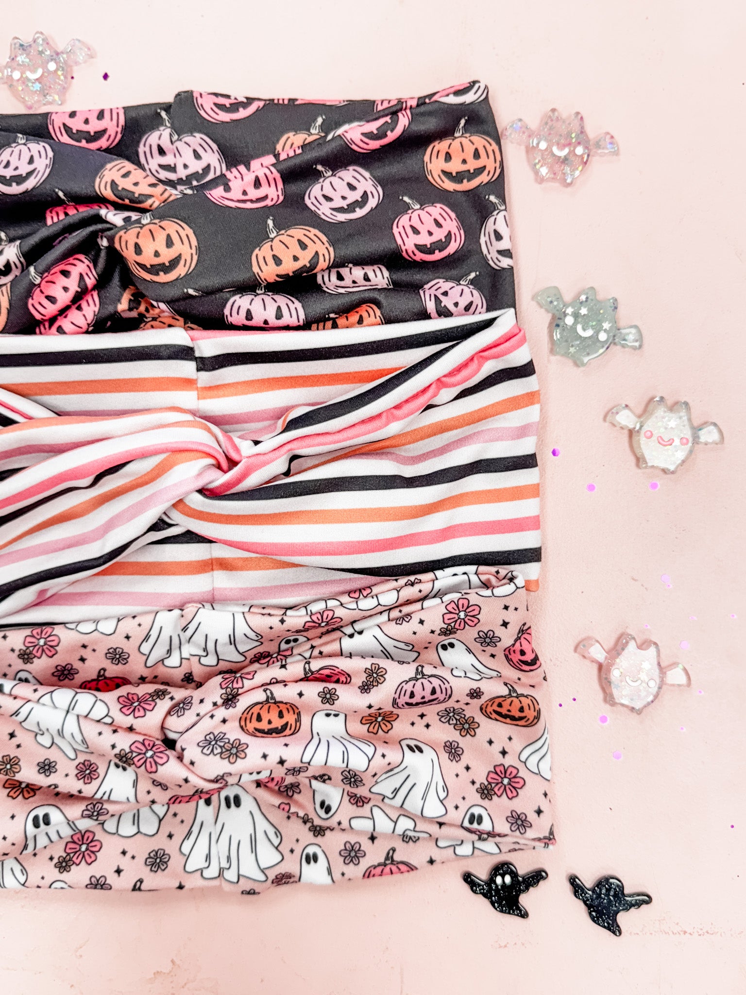 Pink Halloween Turband Headband • 3 Prints