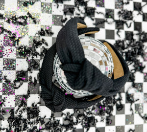 Black & White Essentials Structured Headband • 3 Prints