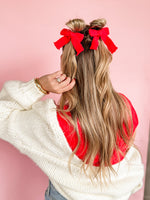 Holiday Bow Hair Clips