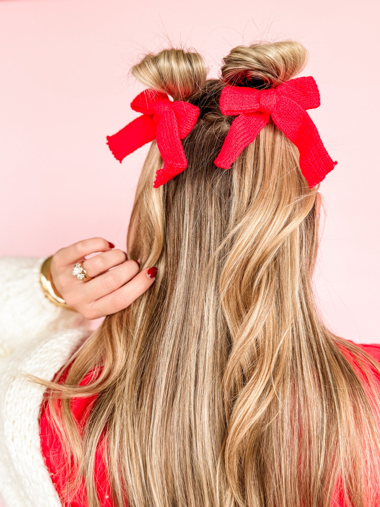 Holiday Bow Hair Clips