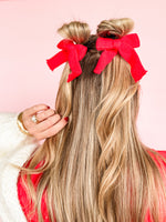 Holiday Bow Hair Clips