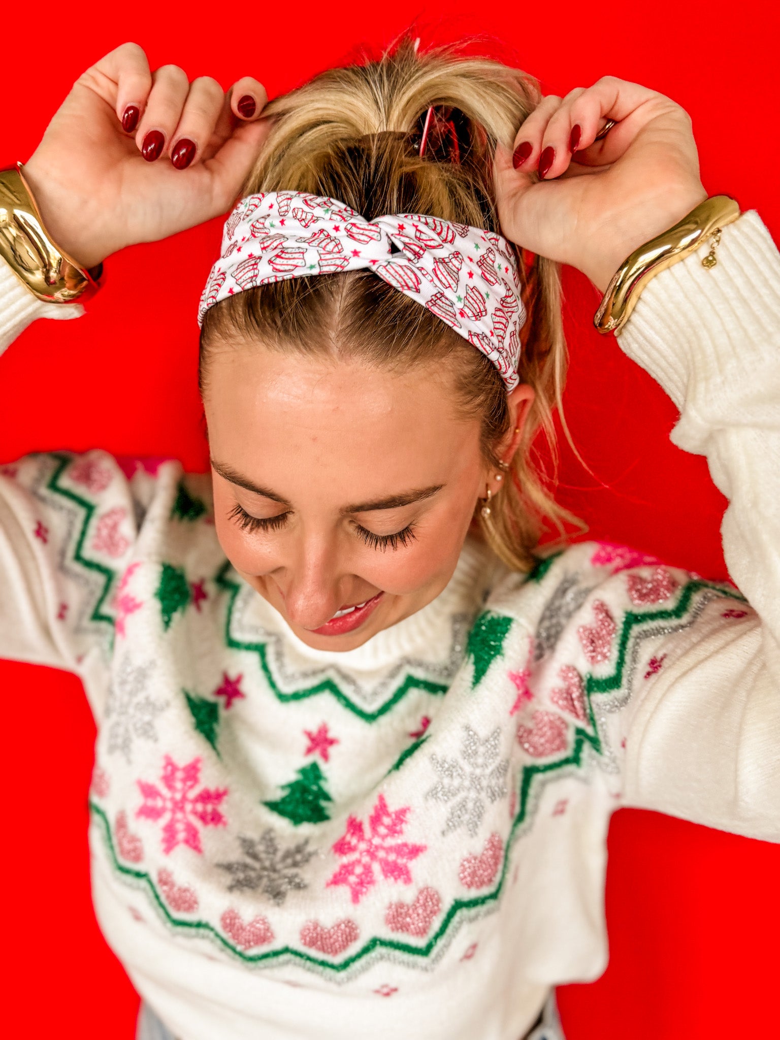 Holly Jolly Turband Headband • 3 Prints