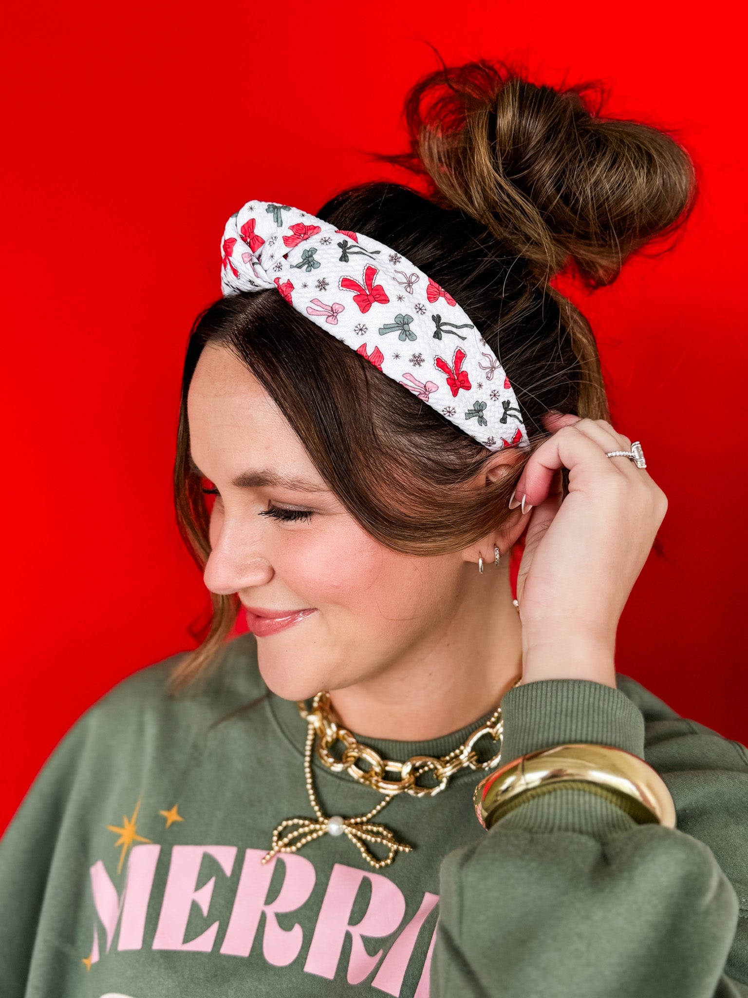 Holly Jolly Structured Headband • 3 Prints