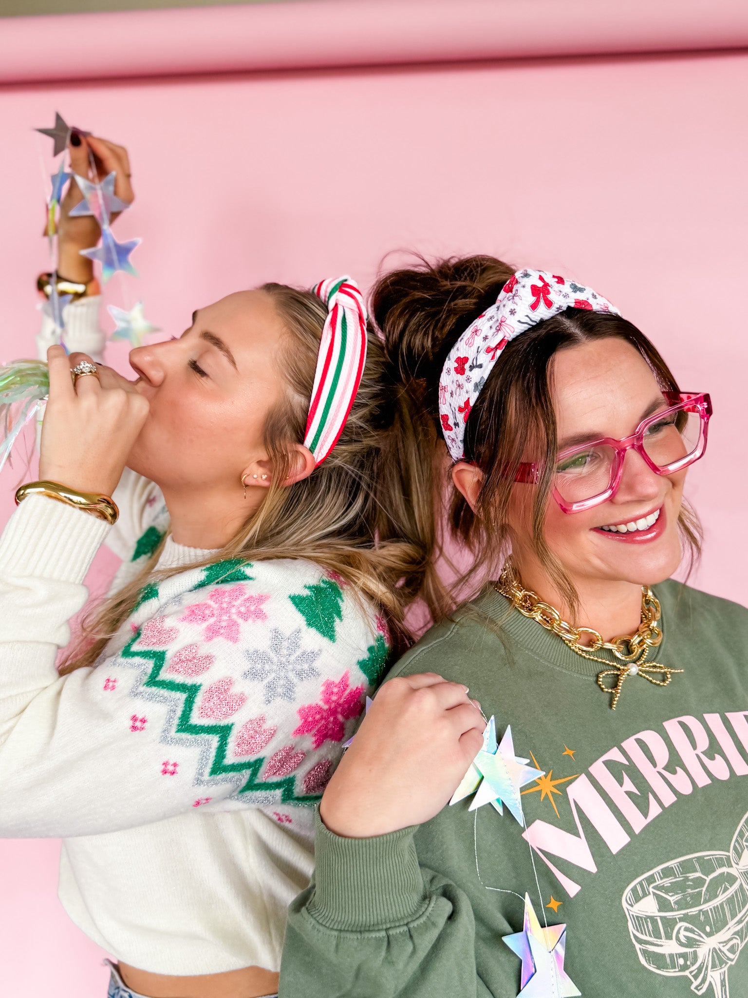 Holly Jolly Structured Headband • 3 Prints