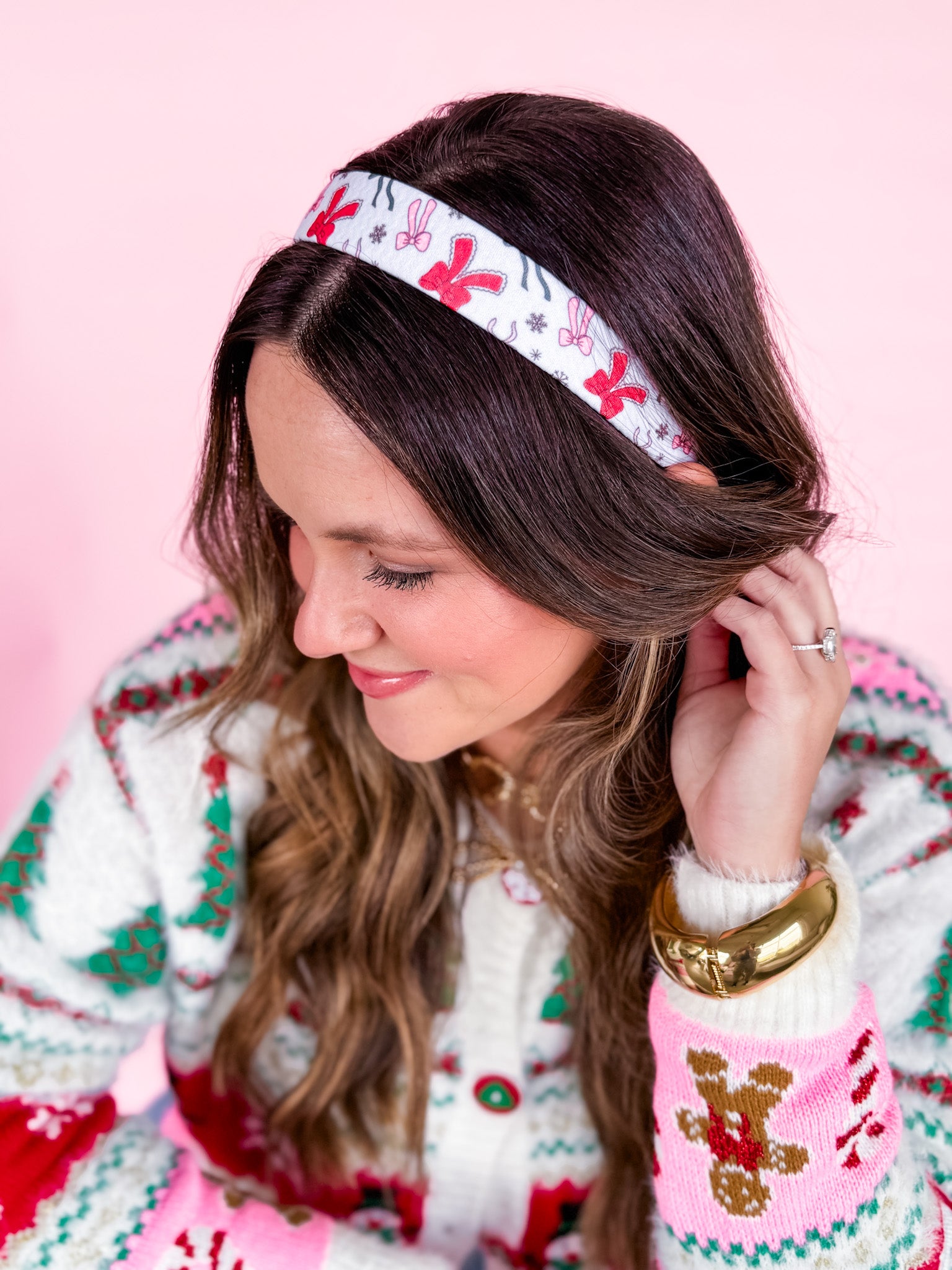 Holly Jolly No Knot Structured Headband • 5 Prints