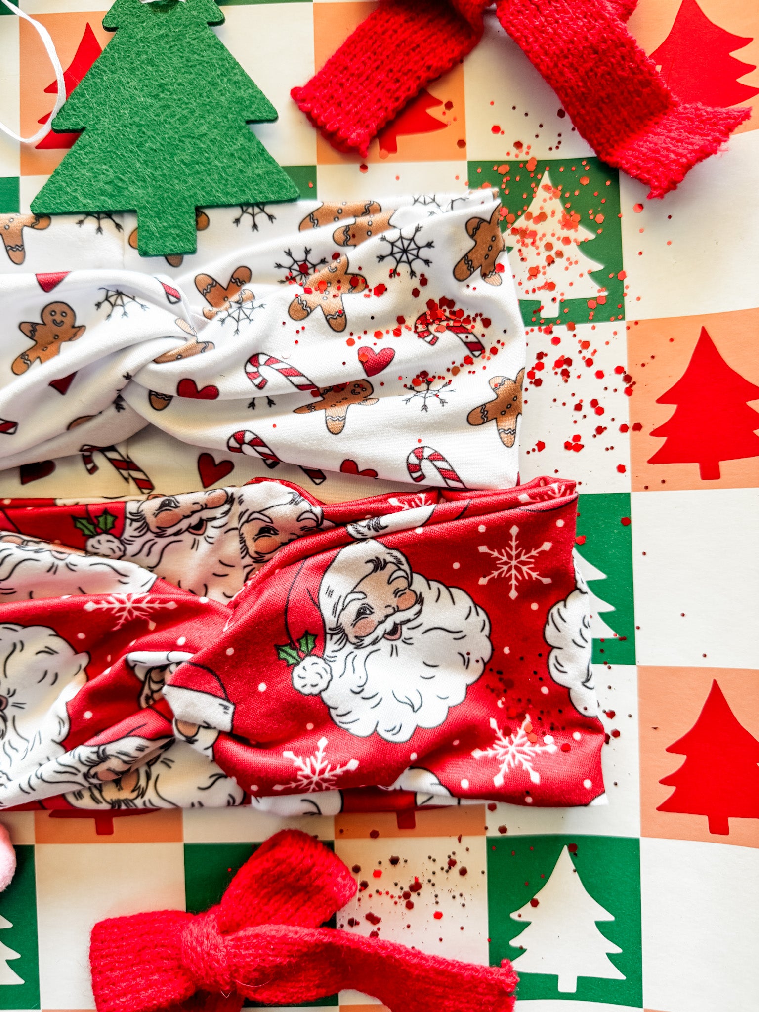 Santa Approved Turband Headband • 2 Prints