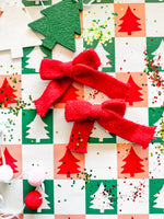 Holiday Bow Hair Clips