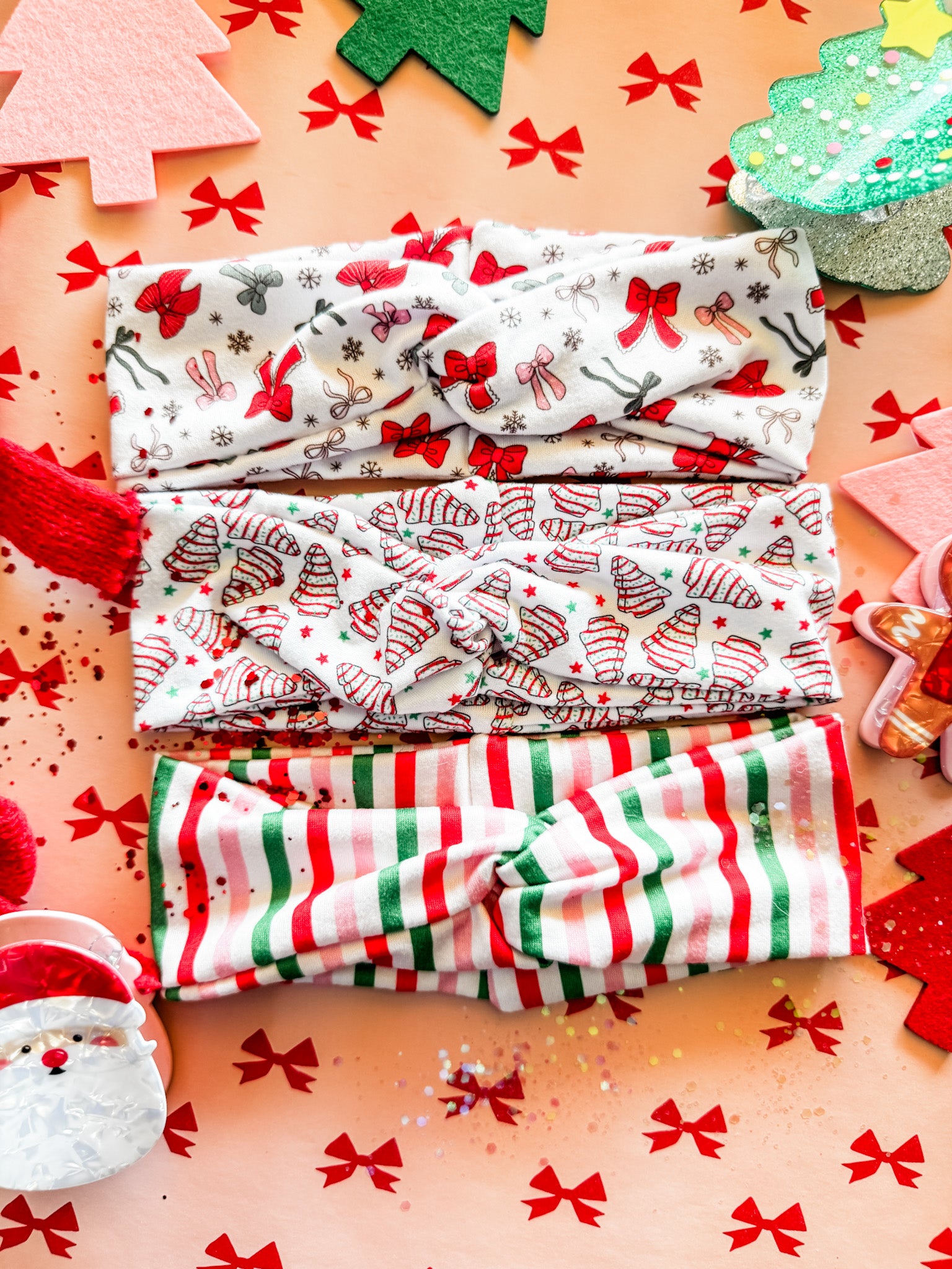 Kid's Holly Jolly Turband Headband • 3 Prints