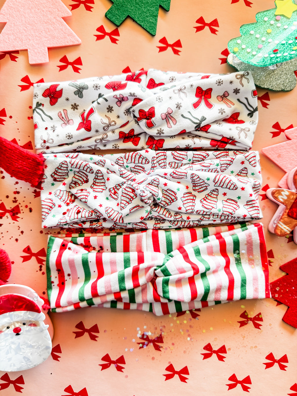 Kid's Holly Jolly Turband Headband • 3 Prints