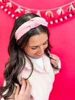 Valentine's Swiss Dot Structured Headband • 2 Colors