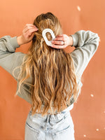 Marbled Vibes Flat Claw Clip • 2 Colors