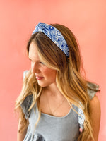 Blue Bandana Babe Structured Headband