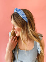 Blue Bandana Babe Structured Headband