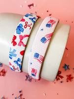 USA Glam No Knot Structured Headband • 2 Prints