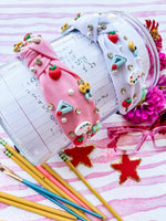 School Spirit Bejeweled Structured Headband