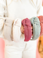 Autumn Essentials Ribcord Structured Headband • 7 Colors