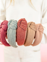 Autumn Essentials Ribcord Structured Headband • 7 Colors