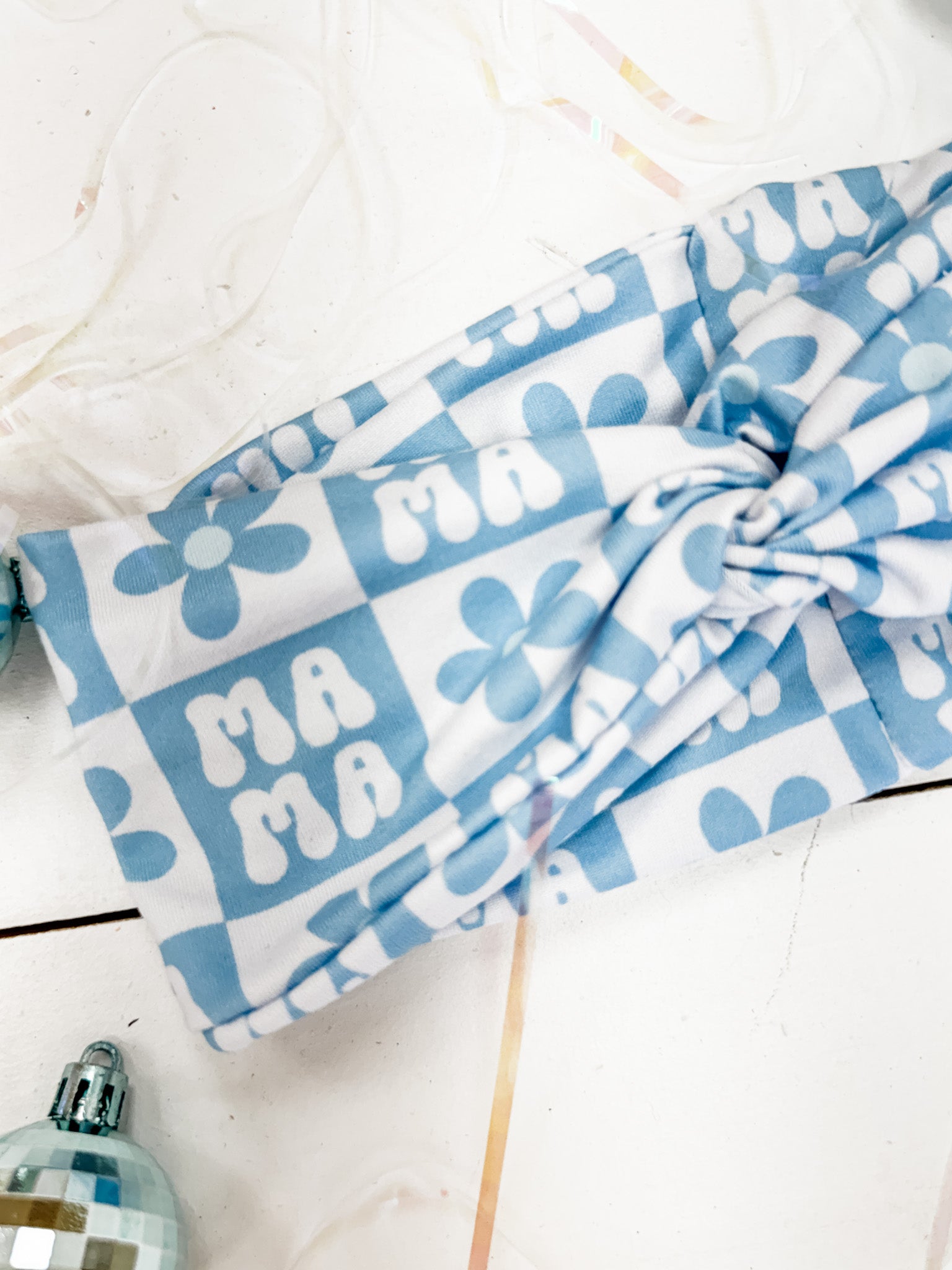 Checkered Mama Turband Headband
