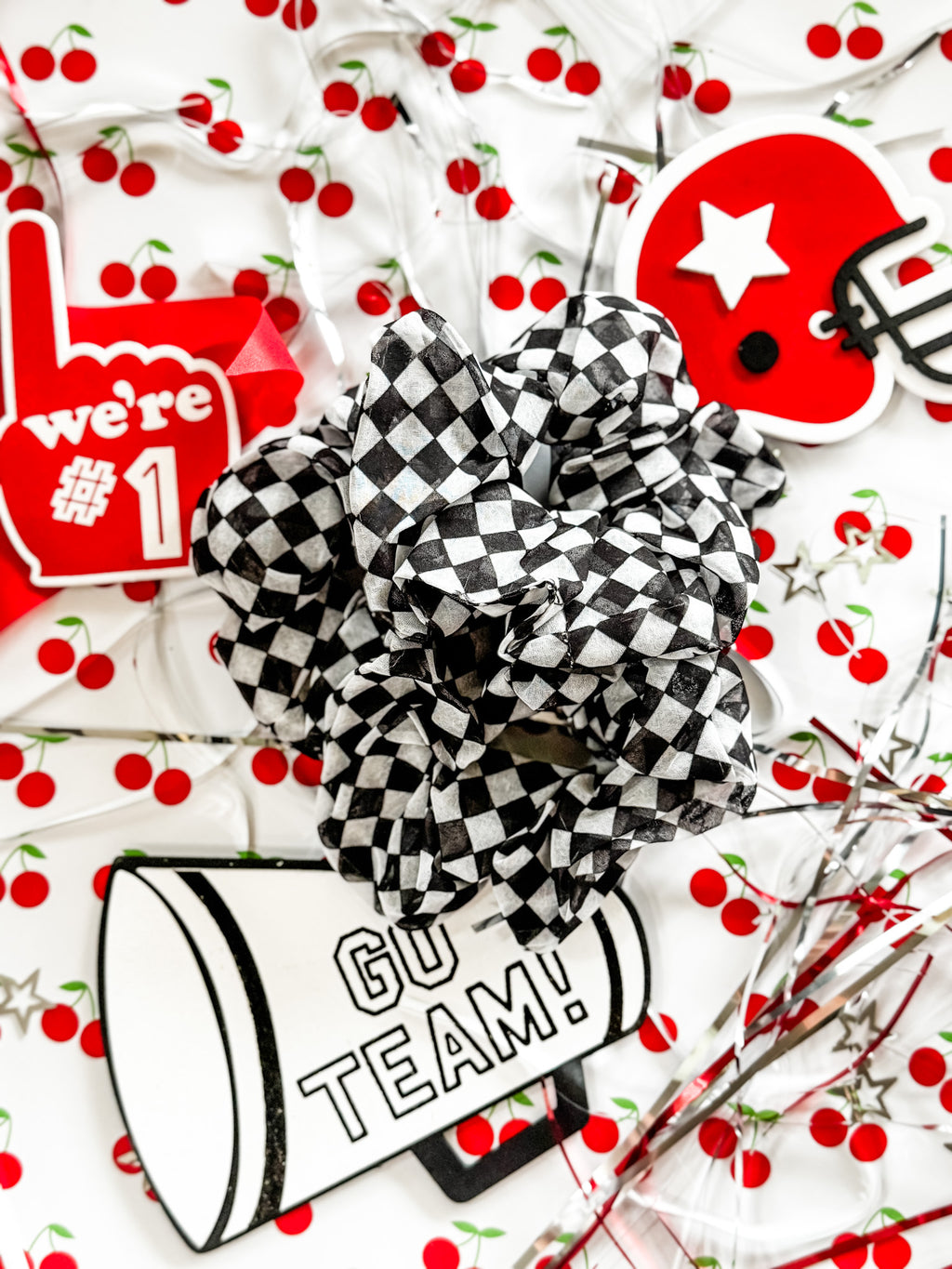 Checkered Scrunchie