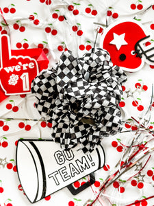 Checkered Scrunchie
