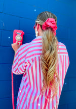 Silky Oversized Scrunchie • Hot Pink