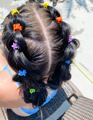 Ultra Mini Flower Clips 30pc Set • Brights
