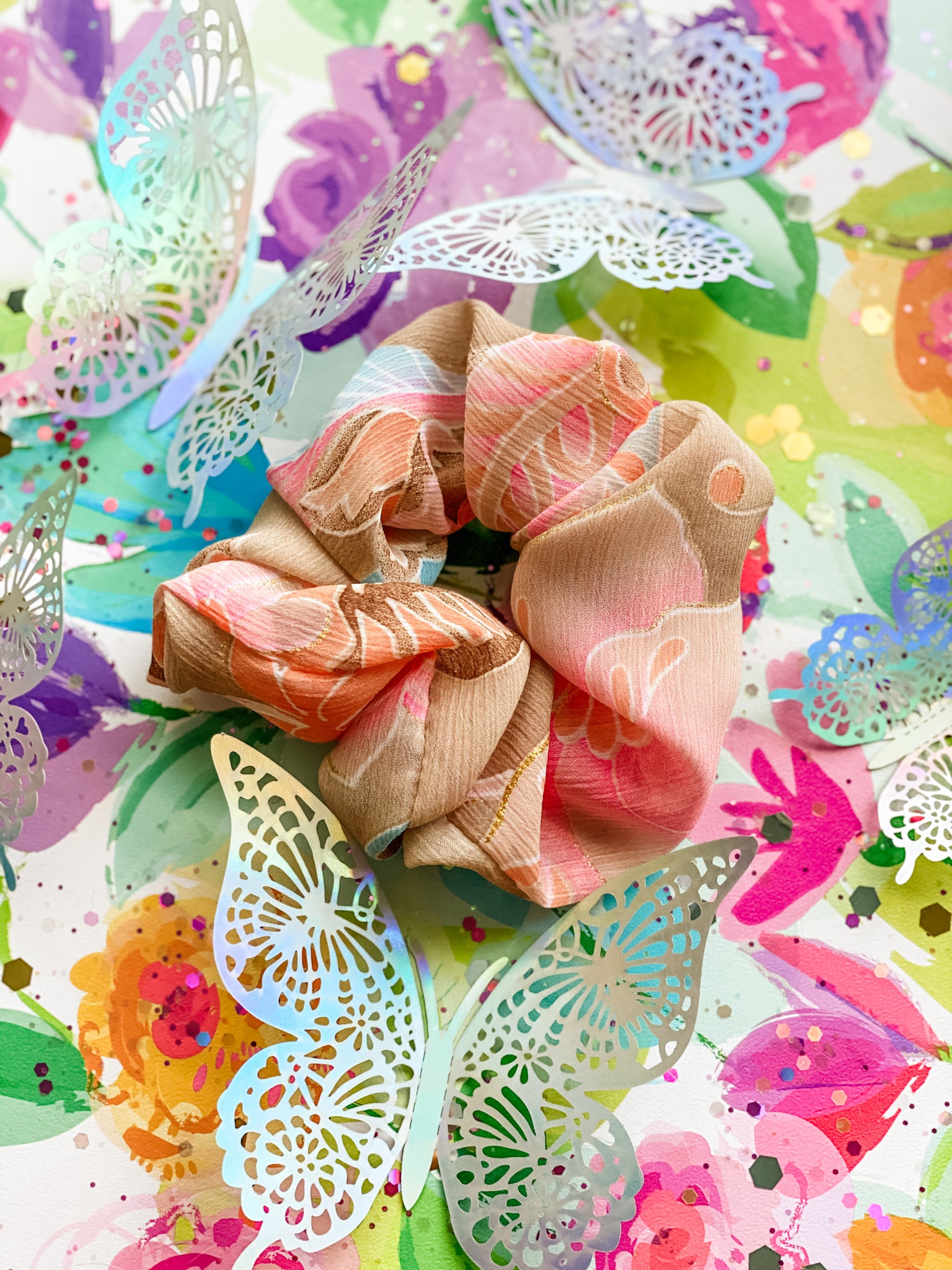 Always Evolving Chiffon Scrunchie