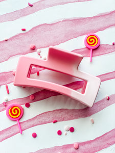 Ombré Pink Matte Basic Claw Clip
